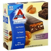 Atkins Advantage Caramel Fudge Brownie Bars, 5ct (Pack of 6)
