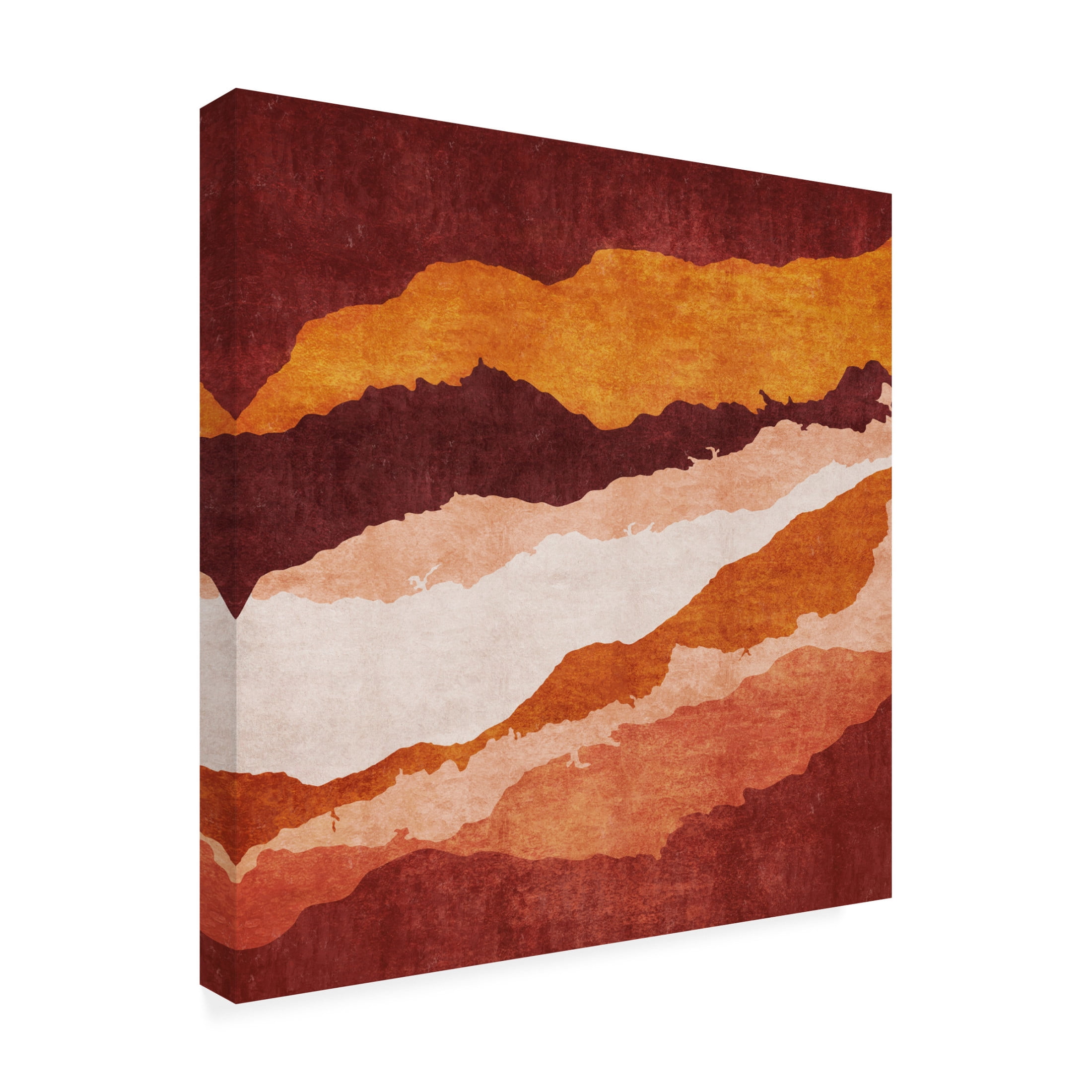 Trademark Fine Art Emel Tunaboylu Hardal Catlak Katmanlar2 Canvas Wall Art