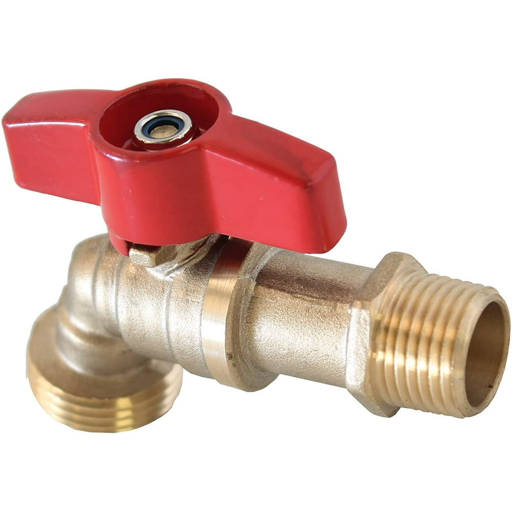 1/2" MIP & 1/2" Sweat Lead Free Brass Ball Valve Hose Bibb w/Extra