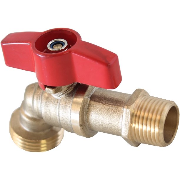 1/2" MIP & 1/2" Sweat Lead Free Brass Ball Valve Hose Bibb w/Extra