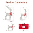 thumbnail image 6 of Best Choice Products 3-Piece 2D Deer Family Set, Lighted Christmas Outdoor Decoration w/ 175 Lights, Stakes - Silver, 6 of 8
