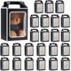 thumbnail image 1 of 24 bolsas de regalo de papel kraft de 9,8 x 7 x 5,1 pulgadas con ventanas transparentes., 1 of 9
