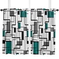 thumbnail image 5 of Abstract Square Modern Art Duck Green Curtain Home Decoration Living Room Short Curtains Window Treatments For Kitchen Bedroom, 5 of 6