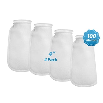 Innovative Marine 200 Micron Filter Socks - 6 Pack For Desktop AIO Aquariums (Fusion 10, 20, Lagoon 25, Etc.)
