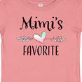 thumbnail image 4 of Inktastic Mimi's Favorite- Heart Grandchild Boys or Girls Baby T-Shirt, 4 of 5