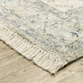 thumbnail image 2 of Oriental Weavers Malabar Hand-made Area Rug - 45304 - 8' x 10' - in Beige/ Charcoal - Vintage Inspired, Hand-Made Rugs, Dining, Living Room Rug, 2 of 7