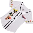 thumbnail image 6 of Powerpuff Girls Women's Baseball Jersey, Blossom Bubble & Buttercup Baseball Shirt White – M, 6 of 7