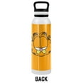 thumbnail image 2 of Garfield Official Garfield Big Head 24 oz Insulated Canteen Water Bottle, Leak Resistant, Vacuum Insulated Stainless Steel with Loop Cap, White, 2 of 7