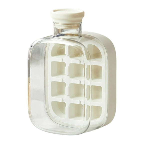 Shoreew Silicone Ice Cube Tray with Lid - Easy Release, No Touch Pouring, Freezer Safe Mold for Cocktails & Coffee (2 Pack, BPA-Free)