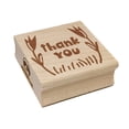 thumbnail image 1 of Thank You Flowers Border Square Rubber Stamp Stamping Scrapbooking Crafting - Small 1.25in, 1 of 7
