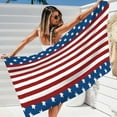 thumbnail image 4 of Beach Must Haves 4th Of July Beach Blanket, Flag Beach Towels Oversized Red White Blue Towels, Summer Towel Lightweight Beach Towel Clearance Beach Towels (75x150cm/30x60in), 4 of 6