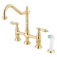 thumbnail image 1 of Kingston Brass Heritage 8" Center Kitchen Faucet With Side Sprayer, 1 of 3