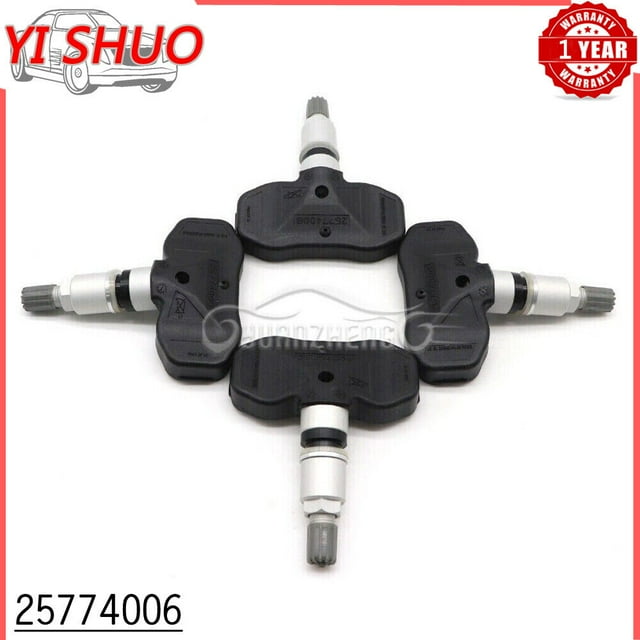 4x TPMS for GMC for Cadillac for Chevrolet 25774006 Tire Pressure Monitor System Sensor