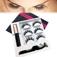 thumbnail image 3 of Magnetic eyeliner false eyelashes Kit Easy To Wear Quick Dry Liquid Eyeliner Magnetic eyeliner false eyelashes Magnetic Liquid Eyeliner False Eyelashes Tweezer Set Cosmetic Tools # Mix 15, 3 of 6