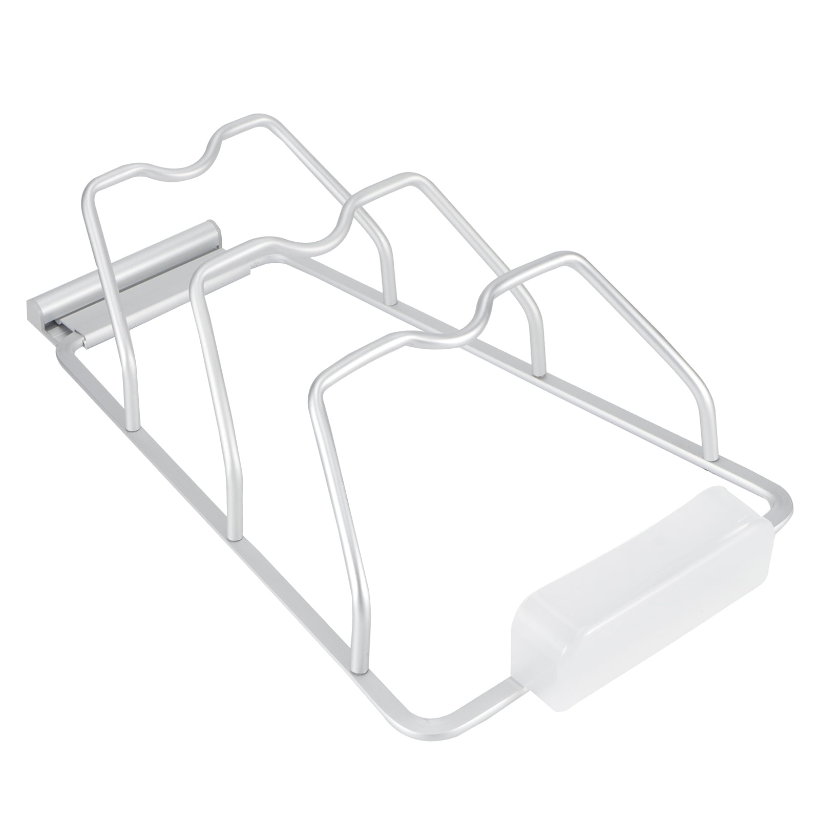 Support Mural à 3 Niveaux Pour Couvercles De Casseroles – Aluminium, Charge 20 Kg – Avec Plateau Récupérateur D’eau - 2