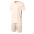 thumbnail image 4 of Afdoent Mens Two Piece Outfits Men's Suits Casual And Relaxed Fit For Everyday Wear Gatherings And Parties Two Piece Outfit With Stretch For Summer Beach Vacation Outfits, 4 of 5