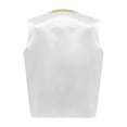 thumbnail image 2 of Yruioon Kids Boys Medieval Steampunk Vest Halloween Arabian Prince Costume Golden Trim Waistcoat White 8, 2 of 5