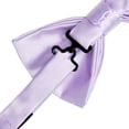thumbnail image 4 of Lavender Bow Ties for Men Pre-tied Silk Bowtie and Pocket Square Cufflinks Lapel Pin Set Tuxedo Wedding Party 4PCS, 4 of 5