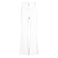 thumbnail image 4 of UJNDER Girls High Waist Yoga Elastic Dance Leggings Sport Casual Tights for Back to School Pants Girls Pants,White,13-14 Years, 4 of 4