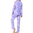 thumbnail image 2 of Mifsaly Christmas Pajama Sets for Women Xmas Trees Print Loose 2 Piece Pjs Long Sleeve V-Neck Sleepwear Lapel Button Down Nightwear High Waist Wide Leg Pants with Pockets 2025 Holiday Homewear, 2 of 7