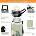thumbnail image 4 of Cat Morning Leaves Sports Water Bottle Portable Travel Mug 32oz BPA Free Leak Proof Straw Transparent Tritan for Gym Yoga Cycling Camping, 4 of 7