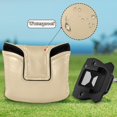 thumbnail image 6 of Haosy Camel Golf Mallet Putter Cover Strong Magnetic Leather Golf Club Headcover Closure, 6 of 7