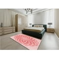 thumbnail image 4 of Ahgly Company Indoor Round Patterned Bean Red Area Rugs, 6' Round, 4 of 6