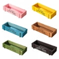 thumbnail image 5 of Rectangular Wooden Planter Succulent Box Vintage Combination Flower Pot, 5 of 8