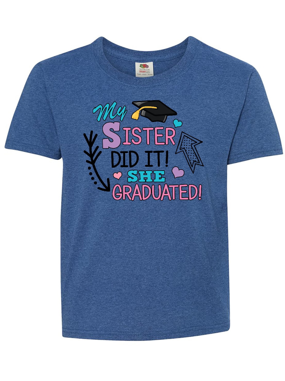 inktastic My Sister Graduated with Cap and Arrows Toddler T-Shirt 