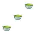 thumbnail image 2 of Bewildely Cesta de frutas resistente y duradera con función de almacenamiento Lavabo de verduras Cesta de drenaje Pino hialino verde Type1 NO1, 2 of 6