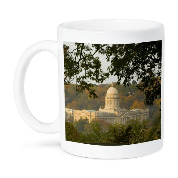 3dRose, Kentucky, Frankfort, State Capitol Building - US18 WBI0123 - Walter Bibikow, 15oz Mug