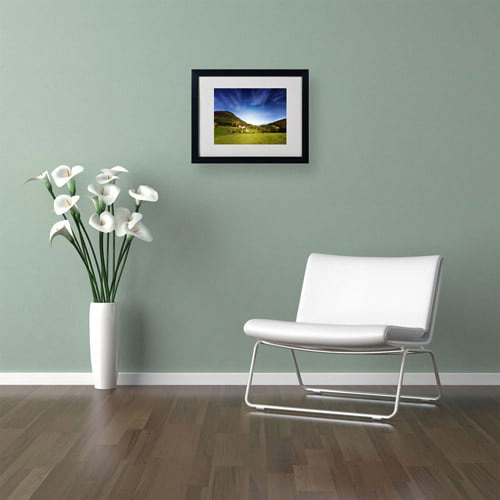 Trademark Fine Art "Nature Vosgienne" Canvas Art by Philippe Sainte-Laudy, Black Frame