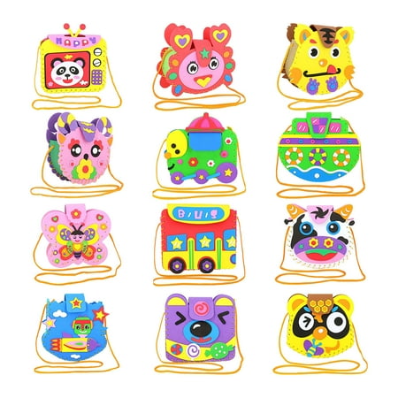 

Children s EVA Material Bag Educational Cartoon DIY Sewing Handbag Parent-child Interactive Handmade Bag Toys