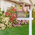 thumbnail image 3 of Sunflower Wood Board Mailbox Covers Vintage Wood Background Mailbox Cover Magnetic Floral Mail Box Covers Garden Outdoor Decor Standard Size 21 x 18 Inchs, 3 of 7