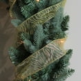 thumbnail image 3 of Sparkling Gold Lines Wired Christmas Craft Ribbon, 3 of 3