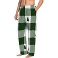 thumbnail image 6 of Logiee Green White Lumberjack Plaid Print Pajama Pants for Men,Men’s Pajama Bottoms,Mens PJ Pants with Pockets & Button Fly-Medium, 6 of 6