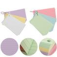1 Set Index Cards with Rings Study Flash Cards Single Hole Punched