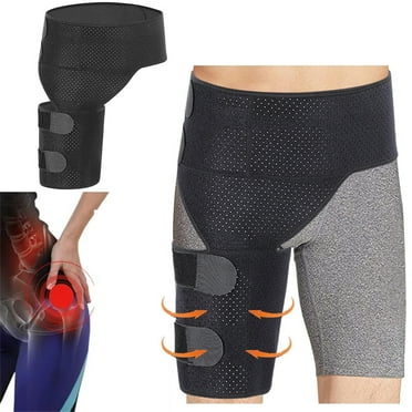 OhhGo Hip Brace for Sciatica Pain Relief, Compression Thigh Sleeve Adjustable Hip Pain Groin Support Wrap Belt for Men and Women SArthritis, Pulled Groin, Strain