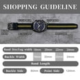 thumbnail image 6 of Silicone Watch Bands,24mm Quick Release Rubber Watch Strap for Men Women,Black&Yellow with Black Buckle, 6 of 8