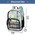 thumbnail image 6 of Iauyy Clear Backpack Heavy Duty PVC Transparent Backpack for College Workplace, Surfboard, 6 of 8