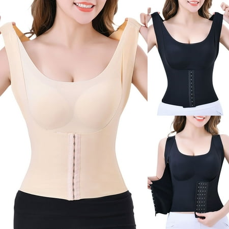 

4-in-1 Waist Buttoned Bra Shapewear Plus Size Women s Chest Support Body Slimming Waist Trainer Breathable Shapewear