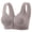 Gray, variant on Front Closure Bra for Women Without Underwire Full Coverage Comfort Fit Support for Middle Aged And Elderly Large Size Plus Size