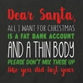 thumbnail image 2 of Dear Santa T-Shirt | Christmas Holiday Black Tee Gift, 2 of 5