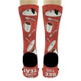 thumbnail image 5 of ThisWear Humor Gifts Bring Me Some Tea Gift Tea Themed Socks Funny Message Socks 1-Pair Novelty Crew Socks, 5 of 5