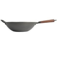 thumbnail image 4 of Babish Carbon Steel Flat Bottom Wok and Stir Fry Pan, 14-Inch, 4 of 6