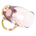 thumbnail image 3 of Yajisi Taza de Vidrio Flor Verde 350 ml / 11.8 oz, 3 of 9