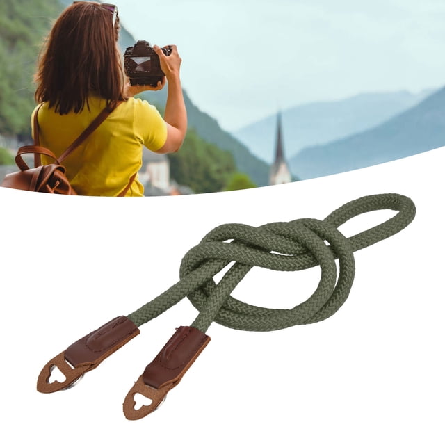 Correa para cámara, Alambre de Nailon de Alta Resistencia, Correa para El Cuello para Cámara, Junta ímtima y anillos, Diseño de Bloqueo Deslizante en Forma, Pulsera Slr