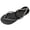 Black, variant on HEWUQI Womens Rhinestone Glitter Sandals Comfortable Slingback Dressy Flip Flops Adjustable Ankle Strap Flat Summer Shoes for Beach Walking Silver Size 6