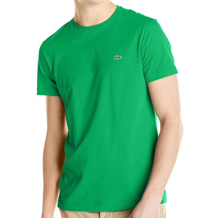 Pima Crewneck Tee - Lacoste NEW Green Mens Size Large L (5) Crewneck Croc Pima Tee T-Shirt