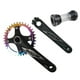 thumbnail image 1 of 170mm 104 Bcd Kit de Soporte Inferior de Manivela de Bicicleta de Montaña Y para Bicicleta de Carretera Bmx Piezas de Bicicleta - 36T 36 dientes Sunnimix Juego de bielas de plato de bicicleta de carretera, 1 of 8